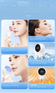 Appareil facial chaud et froid pour les pores, compresse de glace LED et thérapie thermique, outil de beauté rechargeable, étanche IPX7, masseur pour le soin de la peau - Product Image 4