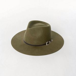 Sombrero de Vaquero Clásico Personalizado al por Mayor, Sombrero de Fieltro Liso de Color Sólido para Hombre Adulto, Sombreros Fedora Estilo Western - Product Image 3