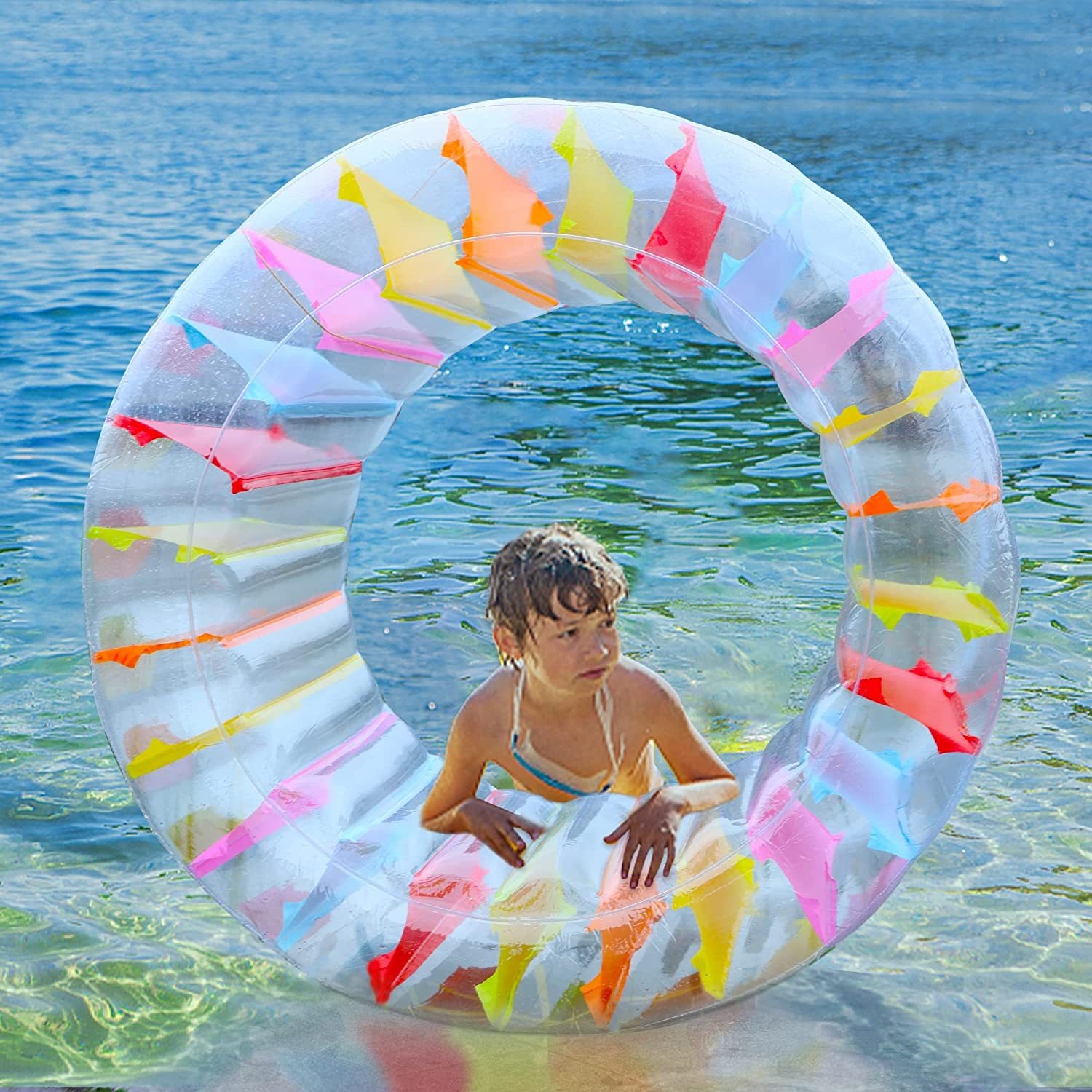Flotteur Piscine Gonflable MewVeer - Porte-Gobelet Intégré - Support 150kg - PVC Résistant - Pour Adultes