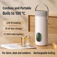 YOOHAN Mini Robot Culinaire Portable de Voyage 220W USB avec 4 Niveaux de Température, 350ml, pour Thé et Café