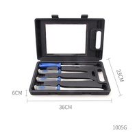 Ensembles de couteaux en acier inoxydable poignée Tpr dans une boîte pêche pour Camping pêche tranchage couteau de pêche américain Chef couteau poisson
