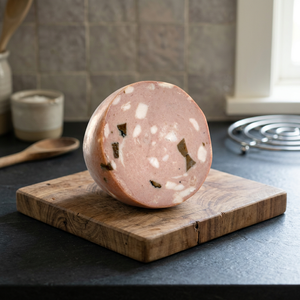 MORTADELLA à la TRUFFLE, Saucisson italien à la viande de porc, en boîte sous vide, faible teneur en sucre, Fabriqué en Italie, ÉTIQUETTE PRIVÉE, LOGO PERSONNALISABLE - Product Image 3