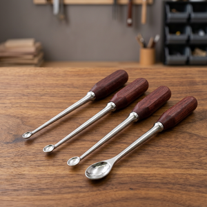 Pinzas Quirúrgicas de Acero Inoxidable BK Industries para Extracción de Tejidos, Mango de Madera, Certificación CE, Clase II Quirúrgica - Product Image 5