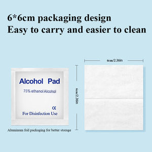 กระดาษเปียกฆ่าเชื้อแบบใช้แล้วทิ้งแผ่นแอลกอฮอล์ฆ่าเชื้อแยกแผ่นสำหรับทำความสะอาดหน้าจอกล้องเลนส์ - Product Image 2