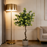 Arbre artificiel de luxe en forme de boule de neige, Hortensia réaliste, Bonsaï, Plantes d'intérieur, Décorations de mariage et du Nouvel An, Evergreen