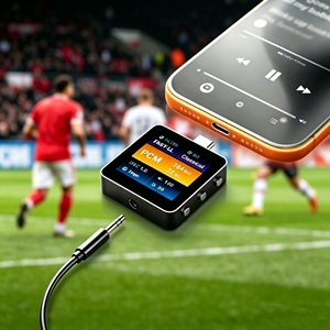 Amplificateur domestique USB-C vers 3,5 mm HiFi <span class=keywords><strong>DAC</strong></span> pour matchs de football avec son stéréo 2 canaux pour diffusion en direct - Product Image 2