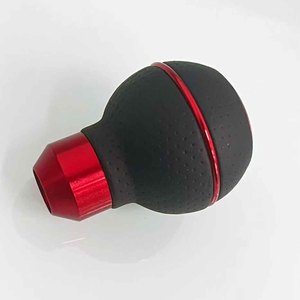 JDM سباق الجلود والعتاد التحول مقبض الألومنيوم الأجزاء الداخلية التلقائي سيارة شيفتر التبعي - Product Image 2