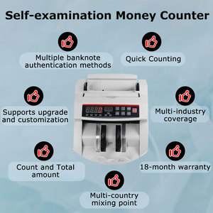 Contador de Dinero Automático Portátil para Múltiples Divisas, Máquina Contadora de Billetes, Detector de Billetes - Product Image 3