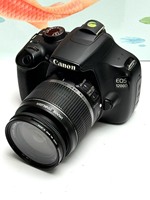 Appareil photo reflex numérique d'occasion à bas prix 1200D avec capteur CMOS, vidéo Full HD, écran 2-3 pouces, zoom optique <2x, carte SD pour débutants