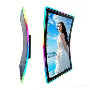 จอภาพแบบโค้งขนาด<span class=keywords><strong>23</strong></span>.6นิ้วสำหรับอุตสาหกรรมห้องเล่นเกมหน้าจอ LCD ใช้พลังงานต่ำ