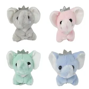 Unisex dễ thương Elephant Keychain Ba lô USB Flash Drive treo búp bê sang trọng PP bông Điền Phong cách thú nhồi bông đồ chơi