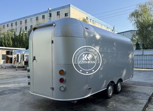 Stainless Steel Round Small Food Trailer Europe Customized Concession OEM <b>Mobile</b> <b>Kitchen</b> Food Trailers - Product Image 3
