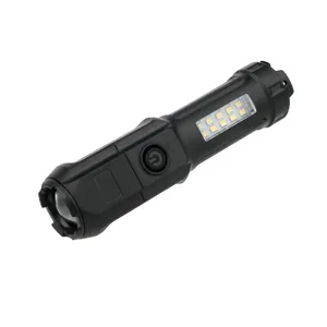 3 paket açık Zoom kamp USB şarj edilebilir el feneri el LED meşale ışık su geçirmez