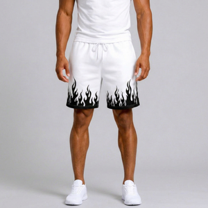 Shorts pour hommes de haute qualité, en tissu mélangé coton, doux, respirant, léger, décontracté, streetwear, pour l'été, la gym et le quotidien. - Product Image 1