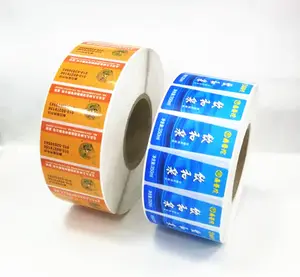 Waterdicht vinyl sticker gedrukt plastic custom afdrukken label voor automatische etikettering machine