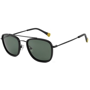 Pilot Style Rectangle Sunglasses Full Rim Black Frame Green Lenses UV400 Protection Unisex Outdoor Use - Product Image 6