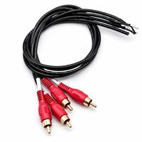 Câble audio-vidéo AV RCA mâle OEM le plus vendu pour lecteur DVD TV