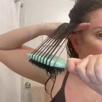 Nouvelle Arrivée Brosse à Cheveux Bouclés à Coussin d'Air avec Picots Massants Démêlante en Poils de Sanglier pour un Volume et une Souplesse Accrus