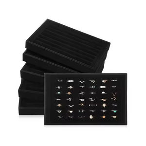 Présentoir à bijoux en velours personnalisé pour les détaillants sur les nouveaux présentoirs de magasin les plus vendus - Product Image 1