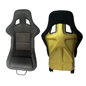 通用汽车配件黑色菠萝面料可调汽车运动座椅赛车座椅