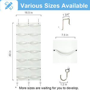 Mũ tổ chức giá cho Mũ bóng chày mũ giữ trên cửa cho tủ quần áo với 7 cảm thấy ban nhạc & 3 Móc - Product Image 6