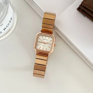 Ladies' Luxury Quartz <strong>Watches</strong>, Steel Dials, and square Bamboo <strong>Watches</strong>, Simple and Compact Women's <strong>Watch</strong> - Product Image 2