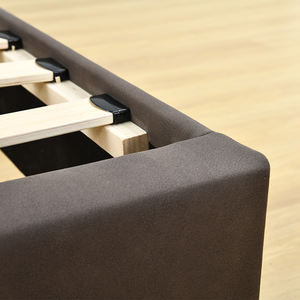 Willsoon design moderno <span class=keywords><strong>singolo</strong></span> formato <span class=keywords><strong>letto</strong></span> in pelle con morbido blocco quadrato testiera in <span class=keywords><strong>legno</strong></span> per soggiorno o camera da <span class=keywords><strong>letto</strong></span> - Product Image 5