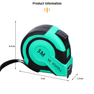 Ruban à mesurer en acier avec boîtier en caoutchouc 3m/5m/7.5m/8m/10m ruban à mesurer rétractable Logo personnalisé ruban à mesurer - Product Image 2