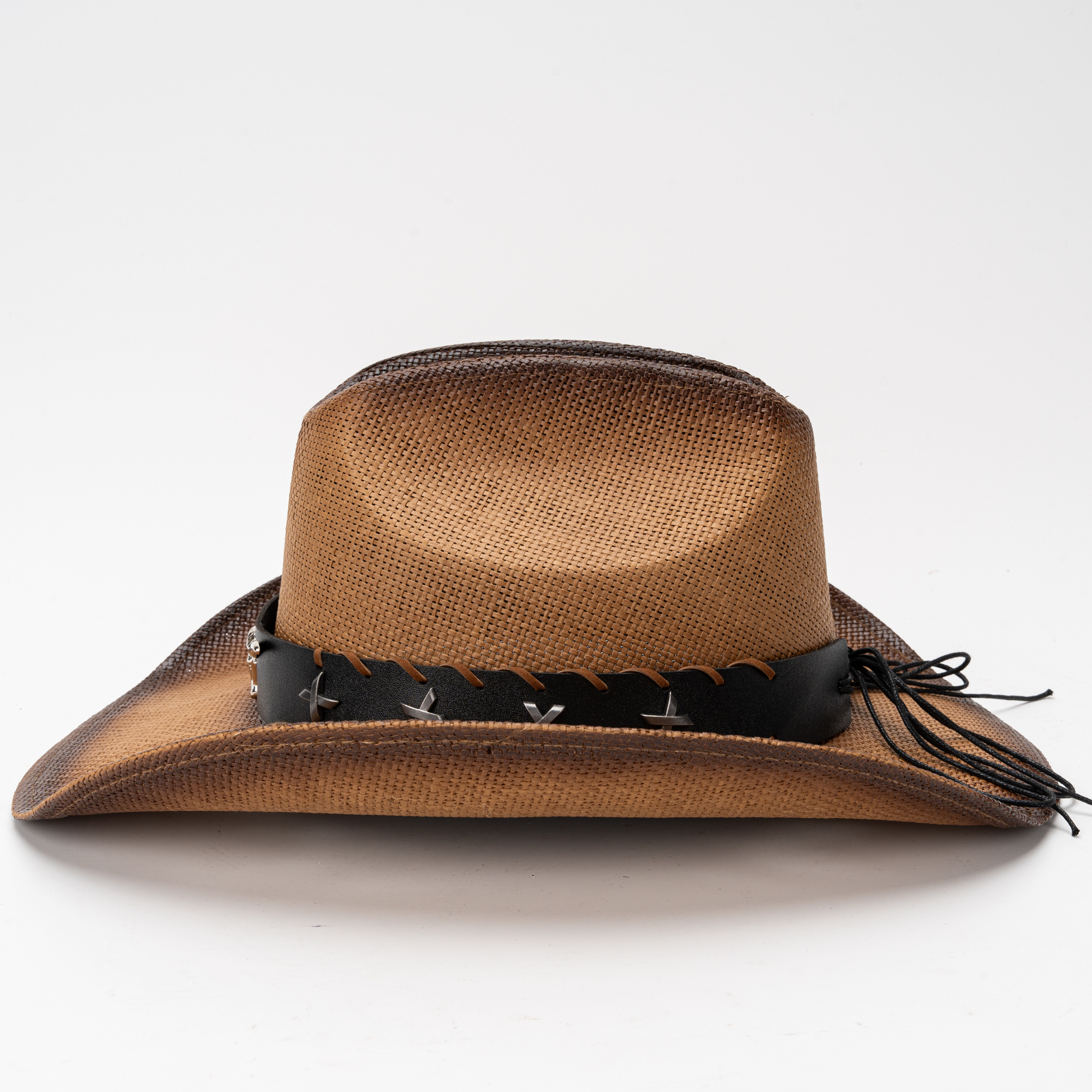Foldable Wide Brim Cowboy Hat for Women Men, Paper Straw, Adjustable Size Paper Straw American Western Texas Cowboy Hat for Men Wide  main image 3