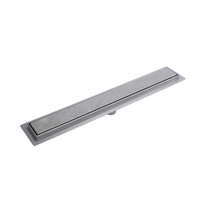 Cubierta de drenaje de ducha de baño, tubo de drenaje lineal de acero inoxidable, rectangular, larga - Product Image 4
