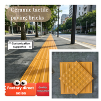 3030 20mm Épaisseur, Carrelage Tactile Antidérapant et Résistant à l'Usure pour Allées Extérieures, Tuile Indicatrice en Céramique
