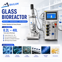 Bioréacteur anaérobie de paillasse en verre, autoclave, cuve sous pression 5L, fermentateur contrôlé par PLC, moteur pour laboratoire de chimie