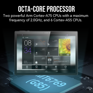 OEM/ODM E101 10 polegadas Android <span class=keywords><strong>Tablet</strong></span> <span class=keywords><strong>Pc</strong></span> tela de toque capacitiva 6000mah ao ar livre Negócios USB Tipo C MTK Octa Core 4GB 5v 2A Novo - Product Image 2