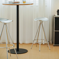 Tabouret de bar pivotant moderne en métal, design tropical, pour usage commercial et domestique