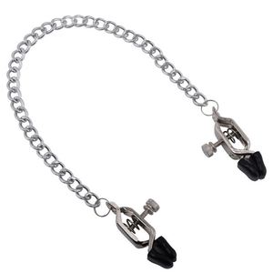 Pinces à tétons réglables, pinces de robe, pinces pour mamelons, lèvres et clitoris avec chaîne métallique, outil sexuel pour couple, <span class=keywords><strong>BDSM</strong></span> adulte - Product Image 3