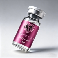 Étiquettes adhésives personnalisées HD imperméables aux peptides, autocollants pour flacons de 2 ml, 3 ml, 10 ml pour bouteilles de compléments alimentaires