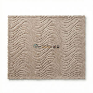 Wholesale 3D Jacquard Shu Velveteen Blanket with Satin Trim Edges Elegant Plush Throw <b>for</b> 5 <b>Star</b> Hotel Bedding - Product Image 1