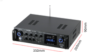 Mini amplificateur de puissance Bluetooth AK-8288BT, tension constante, carte USB TF, radio FM, amplificateur audio stéréo HiFi avec fibre optique coaxiale