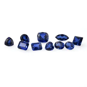 Loose Gemstone 33# 34# Pear Blue Sapphire Price Per Carat Gemstone Nature Sapphire Oval Cut Blue Sapphire Wholesale