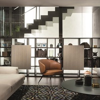 Meubles d'hôtel Design de luxe Banquette individuelle Minimaliste en cuir Salon Réception Hall d'hôtel Canapés modernes pour restaurant