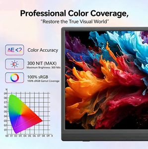 Pantalla expandible ultrafina HD de 15.6 pulgadas, computadora 2 en 1 para oficina, negocios y entretenimiento. - Product Image 6