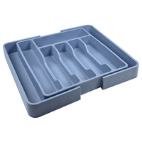 Organisateur d'ustensiles extensible réglable de stockage pour cuillères fourchettes couteaux cuillères fourchettes porte-couteaux diviseurs de stockage