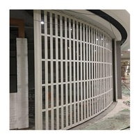 Porte pliante moderne en polycarbonate cristallin, façade de magasin en PVC, volet coulissant en plastique givré, volet accordéon en aluminium, prix d'usine