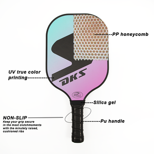 Prix d'usine Pagaie de Pickleball imprimée UV Pagaie légère en fibre de verre pour débutants Commande en gros - Product Image 4