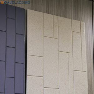 Panel de Revestimiento Exterior Decorativo <span class=keywords><strong>con</strong></span> Clasificación de Resistencia al Fuego A1, Revestimiento de Fibrocemento Pre-Revestido Tallado <span class=keywords><strong>para</strong></span> <span class=keywords><strong>Fachadas</strong></span> de Edificios - Product Image 4