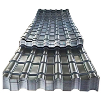 Tôles d'acier ondulées galvanisées prélaquées couleur RAL, anti-corrosion, pour toiture métallique, soudage/pliage, directement de l'usine
