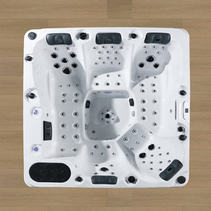 Jacuzzi Exterior de Lujo para 5 Personas, Acrílico Blanco, con Reproductor de DVD, 2m, Independiente, con Función de Masaje para Jardín - Product Image 3
