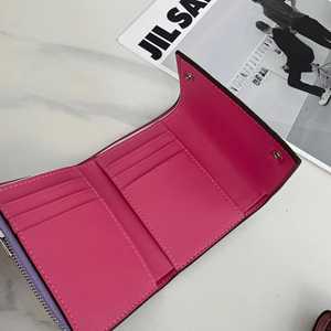 Fashion Slim <b>for</b> <b>Women</b> Cow Leather Coin <b>Purse</b> Short <b>Wallet</b> Card Holder With Custom Logo - Product Image 2