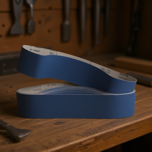 Bandas Abrasivas P100, Banda de Lijado Azul para Pulir Madera y Metal - Product Image 3