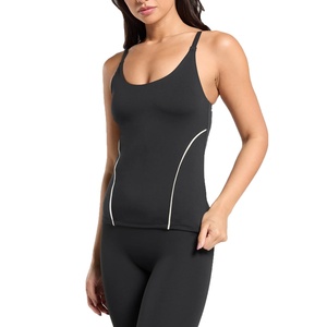 Ensemble de yoga pour femmes de haute qualité, taille élastique, logo personnalisé, vente en gros, leggings unis pour la salle de sport, taille plus pour femmes, ensembles de yoga - Product Image 4